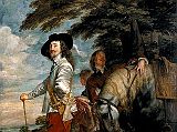 Paris Louvre Painting 1635 Anthony van Dyck - Portrait of Charles I, King Of England, Hunting